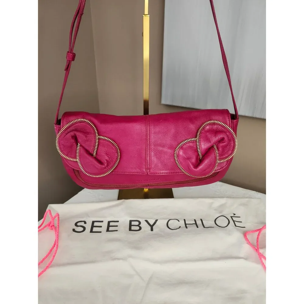 Chloe See by Chloe Pink Martini Shoulder Bag with Dustbag - Picture 11 of 11
